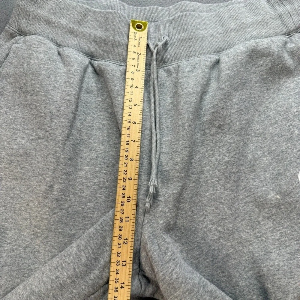 Nike Sportswear Fleece Sweatpants Loose Fit XL Gray Embroidered Swoosh Wide Leg
